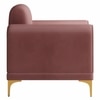 Josbert Velvet 1 Seater Sofa In Peech Colour