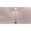 Cleo Multicolour Fabric Floor Lamp with Black Iron Base