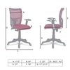 Eexcaeal Mid Back Ergonomic Chair in Maroon Colour