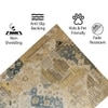 Luxe Home Polyester Abstract Carpet – (4x6 Feet, Multicolor, TPR)