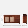 Sheesham Wood Sideboard In Scratch Resistant Honey Oak Finish