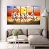 The Castle Decor 7 Running Horses Vastu Wall Art Framed Painting 27x48 Inch (Style 4)