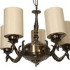 Devansh Dual Gold  Antique Wall Mounted Lamp With Black  Cotton Shade