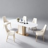 Octavian 6 Seater Metal Dining Table Set