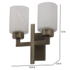 Eliante Modern Wall Lights Mild Steel & Glass Material Antique & White Finish