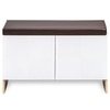 Trudo Modular Shoe Cabinet for 12 Pairs with Seating – Multi-Functional Shoe Storage Bench for Home