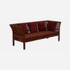 Urdhan 3 Seater Sofa in Honey Finish
