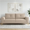Nency Velvet 3 seater Sofa Cream