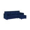 Wego 3 Seater LHS Pull Out Sofa cum Bed  in Navy Blue Colour