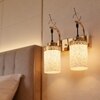 Eliante Modern Wall Lights Mild Steel & Glass Material Gold & White Finish