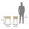 Ivara Solid Wood Side Table in Natural Finish