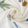 Dina White Floral 400 TC Cotton Flat Super King Size Bedsheet with 2 Pillow Covers – Threads