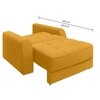 Calliro Pull Out Sofa cum Bed in Yellow Colour