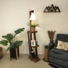 Julia Beige Jute Floor Lamp with Beige Jute Base