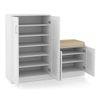 Bennis 25 Pair Shoe Rack in White Finish