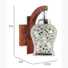 Devansh Solid Wood Electric Wall Light in Brown Colour with Multi Shade Count of 1 Light