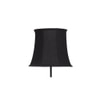 Dixie Black Fabric Floor Lamp with Black Iron Base