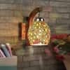 Devansh Solid Wood Electric Wall Light in Brown Colour with Multi Shade Count of 1 Light