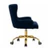 Doe Buck Adan Modern Blue Velvet Office Chair