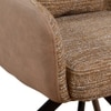 Synluxe Fabric Dining Chair in Brown Colour