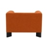 Octavia Boucle Fabric Lounge Chair in Orange