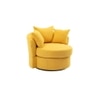 Cloro Solid Wood Accent Chair in Yellow Colour