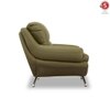 Clarkson 1 Seater Leatherette Sole in Olive Green Colour