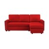 Solace  Pull Out Sofa cum Bed  in Red Colour