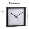 Aries Zodiac Wood Wall Clock with Minimal White Dial