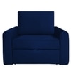 Clevam  Pull Out Sofa cum Bed  in Navy Blue Colour