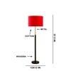 Devansh Wood & Metal Floor Lamp
