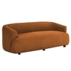 Morgen Boucle Fabric 3 Seater Sofa In Orange