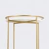 HT Tow Layers Marble Side Table in Gold Colour