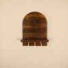 Valencia Wooden Wall Shelf Organiser With Key Holders