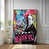 The Castle Decor Life Is Beautiful Pop Art Wall Art Framed Painting 20x30 Inch