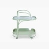 Dastoori Stainless Steel Outdoor Bar Trolley in Green Colour