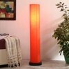 Charlize Orange Cotton Shade Floor Lamp