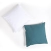 Solid Teal Cotton Cushion Cover
