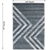 Chevron Pathway Carpet Size 8.1x5.1 ft.
