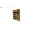 Solway Brown Colour Solid Wood Handcarved Box Style Floating Wall Shelf with compartment