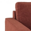 Apollo 2 Seater  Fabric Sofa In Dark Coral Colour