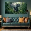 The Castle Decor Animal Wall Painting Wooden Framed 27x48 Inch (Style 1)