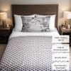 Threads Silky touch cotton single bed flat Bedsheet 225x150 cms
