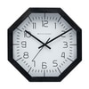 Octagon Numeric Wooden Wall Clock Classic White Dial Modern Design
