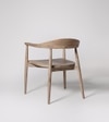 Leyuo Solid Wood Dining Chair In Natural Finish