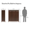 Webster 32 Pair Shoe Rack in Walnut Finish