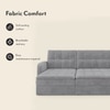 Peckham 3 Seater Click Clack Sofa Cum Bed In Granite Weave Colour