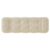 Melon Velvet 5 Feet Ottoman Bench in Cream  Color