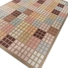 Jaipur Rugs Soft Striped Wool Viscose Dhurrie Rug Brown 6x8 ft