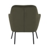 Scandinavian Lucian Lounge Chair Green Black Finish